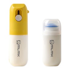 Tukovi 多合一快遞單個資清除美工刀 Plus 黃色 20ml + 補充液 20ml 組, 透明, 1套