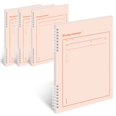 뮤니드 it spring 파스텔 라인노트, 라이트오렌지, 4개