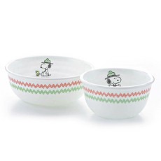 Corelle Brands 康寧餐具 Snoopy Camping 韓式飯碗 + 湯碗組, 混合色, 1套