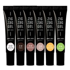 Jello Jello Zigzag凝膠管裝凝膠 10g*6種組, 甜點心, 1組