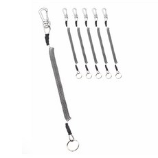 BOOMS FISHING T04 夾子彈簧繩 BFTLT041M600, 6個, 黑色