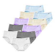 티앤쿠키 여성용 데일리 코튼 미디 면팬티 5종 x 2p 세트 DT0110