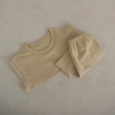 PEEKABOO 童款Margarine素色短袖衣褲套裝