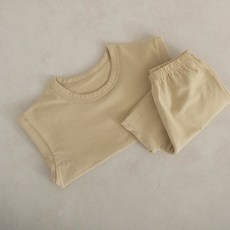 피카부 아동용 마가린 학생 내복 상하 세트