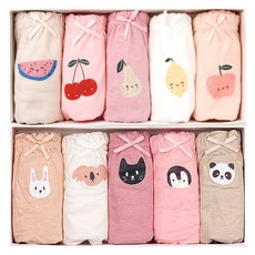 VKIDS 女童三角內褲 水果5件 + 可愛5件組