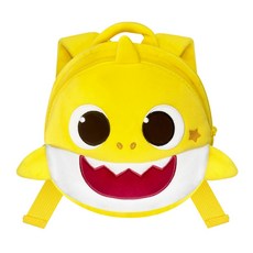 Pinkfong 幼兒用 鯊魚寶寶 雙口袋圓形背包 WP-B132