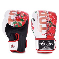 TopKingBoxing 超級玫瑰拳擊手套, 白色, 1套