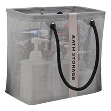 NUNIPPUN 排水性佳 高級網眼沐浴袋, 灰色