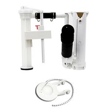 WATOS 單體馬桶進水器噴射泵浦 WP222 + 單體馬桶止水皮 WP119 組合, 混合色