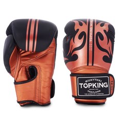 Top King 超級世界系列拳擊手套, 銅色+黑色, 1套