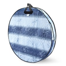 南原木器工藝社 3層絎縫圓形桌蓋 3.0, 藍色 + 白色