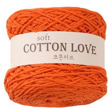 코튼러브 뜨개실 18합, 318주황, 1개