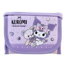 Sanrio 三麗鷗 女童用卡通人物魔鬼氈三折頸掛錢包