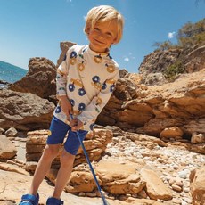 matildany 兒童抗UV汽車圖案防磨衣上下裝套組