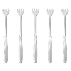 Willive 304不鏽鋼愛心茶叉 中, 5個, 單一顏色