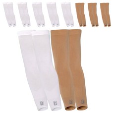 PGA투어 자외선차단 손목형 냉감 쿨토시 스킨 4p + 화이트 6p 세트, 스킨, 화이트, 1세트