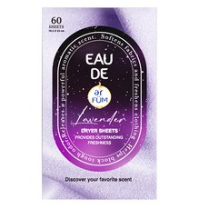 ar FUM 紡優美 Oh D 滾筒烘衣機專用衣物柔軟香氛紙 薰衣草 正裝, 1個, 60入