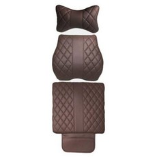 카에버 릴렉서 방석 쿠션 메모리폼 목쿠션 + 허리쿠션 + 틈새수납시트 세트, 모카 브라운, 1세트