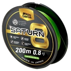 Abu Garcia Saturn 8股編織釣魚線, 1個, 螢光綠