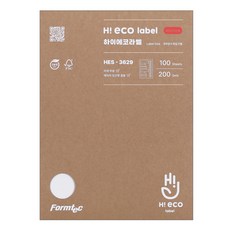 Formtec High Eco政府文件檔案標籤 HES-3629, 100個, 10格