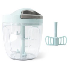 UH홈데코 채소 차퍼 만능 수동 다지기 900ml, 혼합색상, 1개