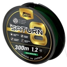 Abu Garcia Saturn 8股編織釣魚線 1.2號, 1個, 軍綠色