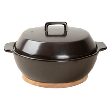 Jin Ttukbaegi Dodam 砂鍋 2號 + 甜甜圈鍋墊 2號 套組, 23.5cm, 1組