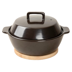 Jin Ttukbaegi Dodam 直火砂鍋 1號 + 甜甜圈鍋墊 1號 套組, 18.8cm, 1組