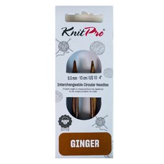KnitPro Yana Ginger 組裝專用木棒短尖 2p, 1個