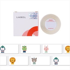 님봇 D 시리즈 휴대용 H1S용 라벨스티커용지 세트 리틀포레스트, 195개입, 1세트