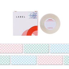 님봇 D 시리즈 H1S용 라벨스티커 체크, 160개입, 1세트