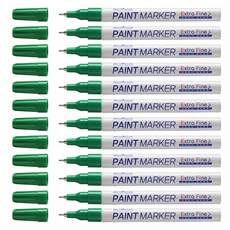 munhwA Tip 油漆筆 綠色 1mm, 1色, 12個