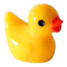 LinaBlue 娃娃屋迷你配件 鴨子 10入, 黃色, 10個