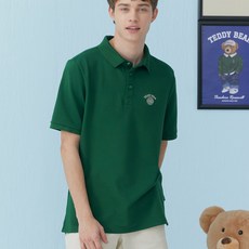 泰迪熊男款PK短袖翻領T恤