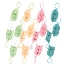 wooriga. 雙色長版泡泡沐浴巾 4件組 80g, 混色, 2套