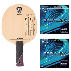 XIOM Strato FLS乒乓球拍+Barracuda50膠皮 2種組, 單品, 1組