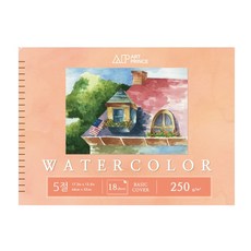 Art Prince 水彩線圈素描本 250g W02, 5開, 1個, 18張