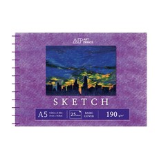 두성 아트프린스 스케치 스프링 스케치북 190g S05, A5, 25매, 1개
