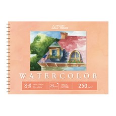 아트프린스 워터컬러 스프링 스케치북 250g W03, 8절, 25매, 1개