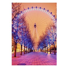 알로데 관람차 랜드마크 보석십자수 DIY 키트 30 x 40 cm, 01 야경런던아이, 1세트