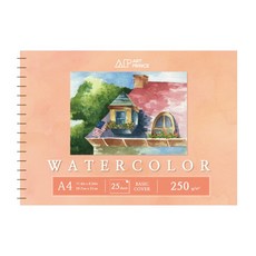 DOOSUNG PAPER Art Prince 水彩用線圈素描本 250g W04, A4, 1個, 25張