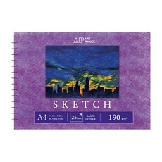 두성 아트프린스 스케치 스프링 스케치북 190g S03, A4, 25매, 1개