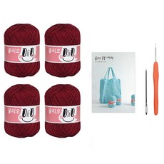 Olio Olio Bongbong網袋編織DIY組, 1組, 731 勃根地 (線)