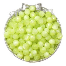 彩色閃亮珍珠珠 40 顆 DIY 珠 12 mm, 07熒光綠, 40個