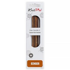 KnitPro yarna Ginger 手套棒針 15cm x 3.5mm 5支, 1個, 木質
