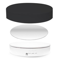 대한 촬영용 원형 자동 회전 스탠드 턴테이블 + 회전판 + 확장용 커버 세트, 블랙(커버), 1세트