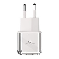 크리스탈클라우드 USB PD C타입 GaN 초고속 충전기 어댑터 20W, 화이트, 1개