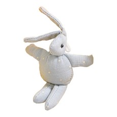 플라워트리 쫑긋 행복한 토끼 인형, 12cm, 블루그레이, 1개
