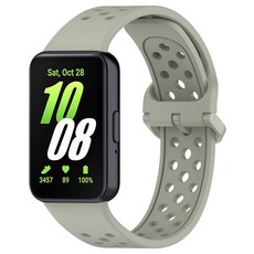 SPACE SHIELD Galaxy 打孔矽膠錶帶, 橄欖綠