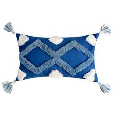 Ignas 波希米亞藍色長方形抱枕 03, 混合色